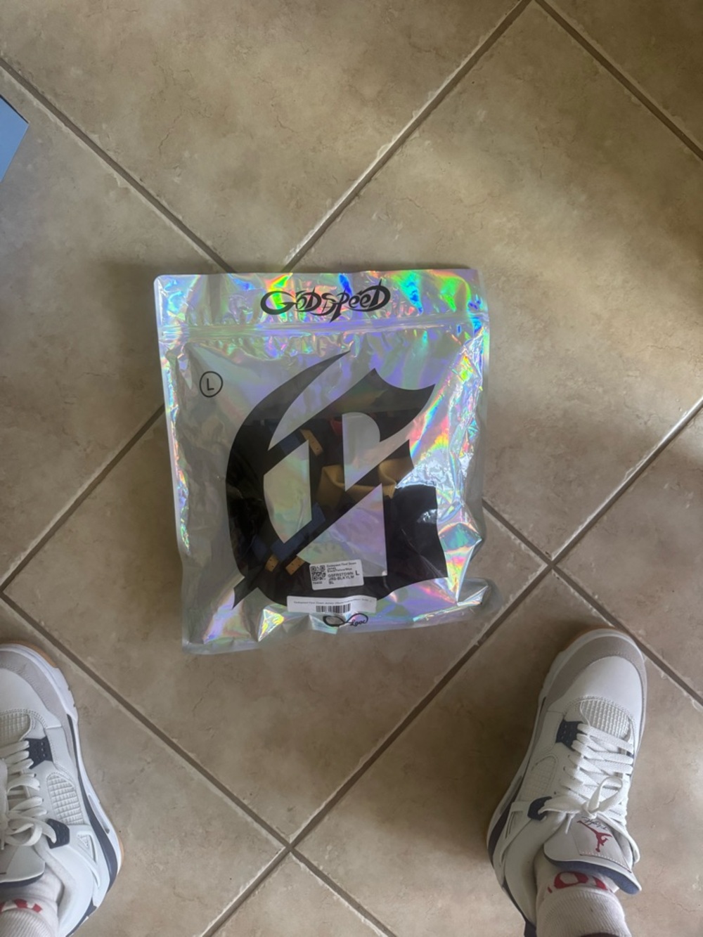 Godspeed Men's Short Sleeve Tee - Holographic White
